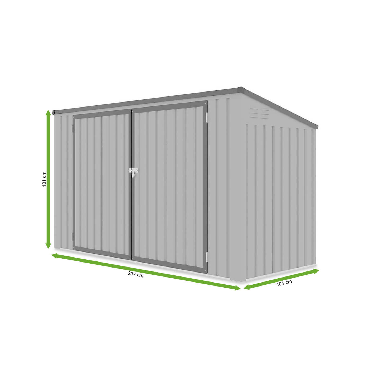 Rysunek z wymiarami zabudowy do koszy na śmieci DAVIS 8x3