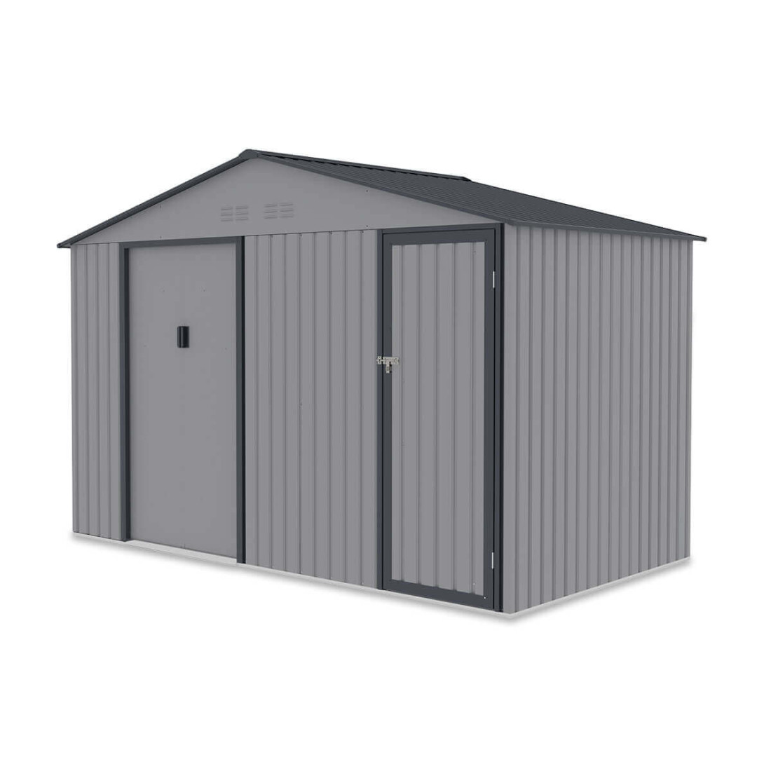 Trwały i funkcjonalny domek ogrodowy FALCON 340x194cm Light Grey od firmy Hardmaister