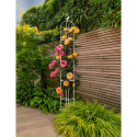 Aranżacja Biała pergola na róże, wys. 210cm, metalowa - Cultivo