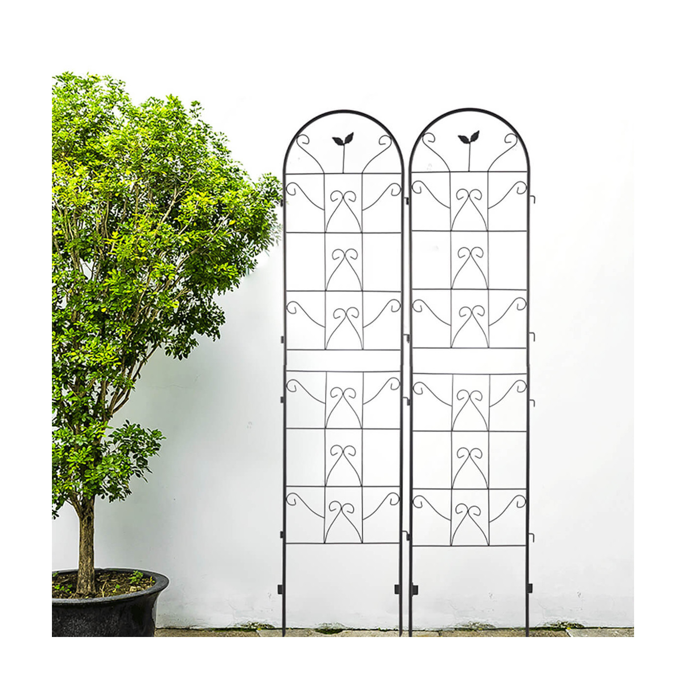 Aranżacja eleganckich podpórek w ogrodzie cultivo 190x55 cm