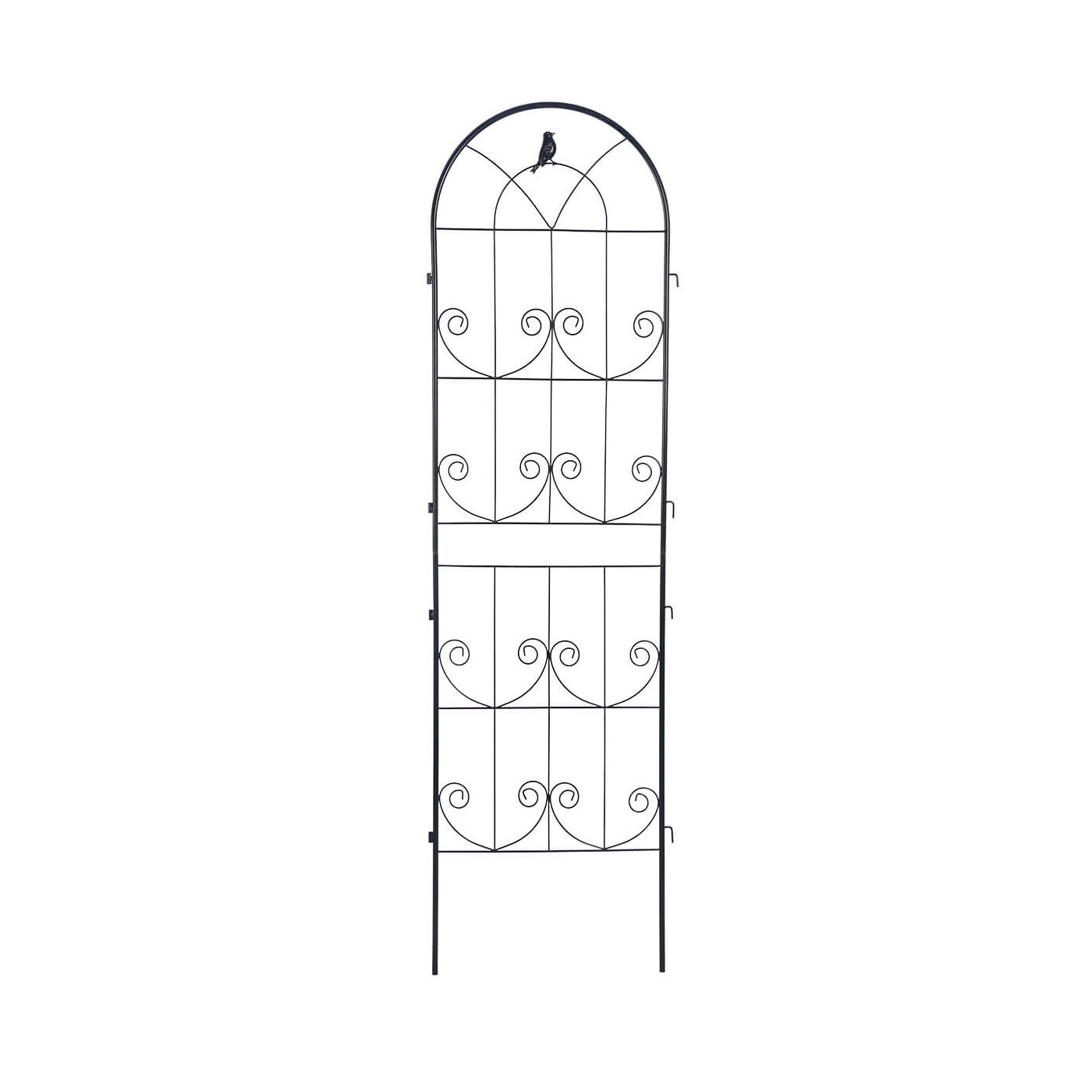 Dwie czarne podpórki do roślin o wymiarze 190x55 cm od firmy Cultivo