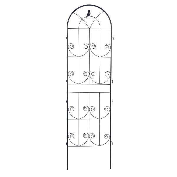 Dwie czarne podpórki do roślin o wymiarze 190x55 cm od firmy Cultivo