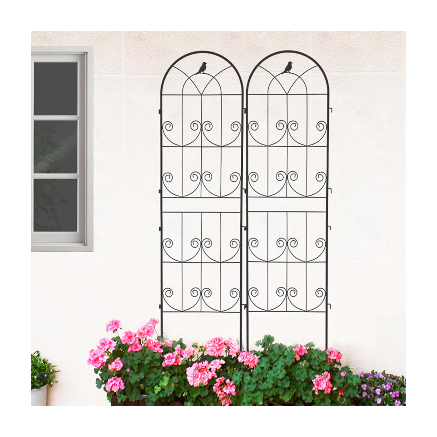 Aranżacja eleganckich podpórek w ogrodzie cultivo 190x55 cm 