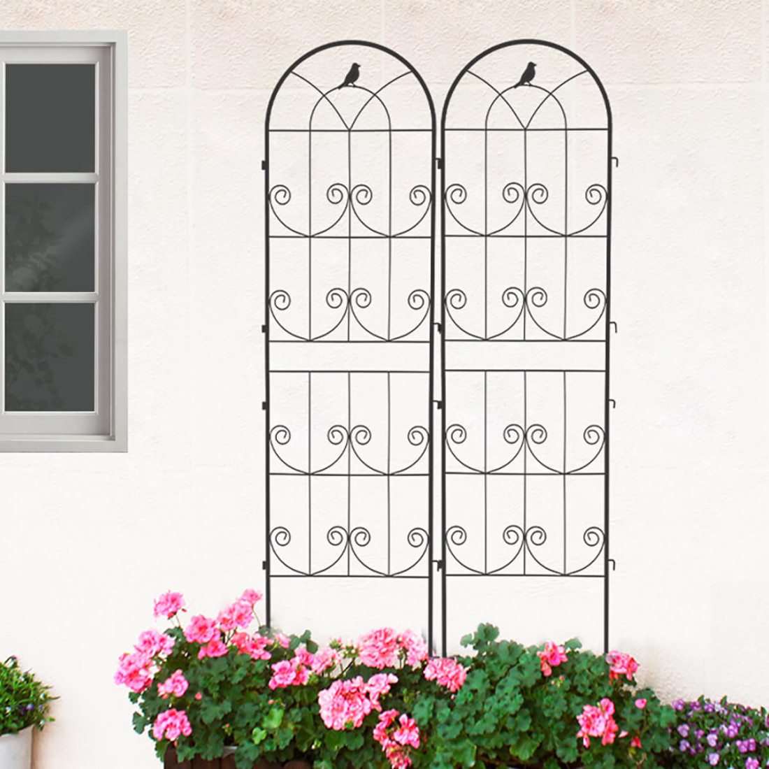 Aranżacja eleganckich podpórek w ogrodzie cultivo 190x55 cm 