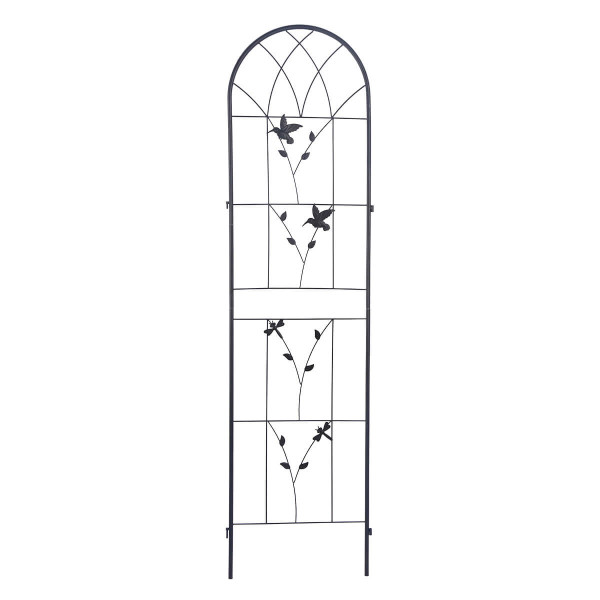 Dwie czarne podpórki do roślin o wymiarze 190x55 cm od firmy Cultivo