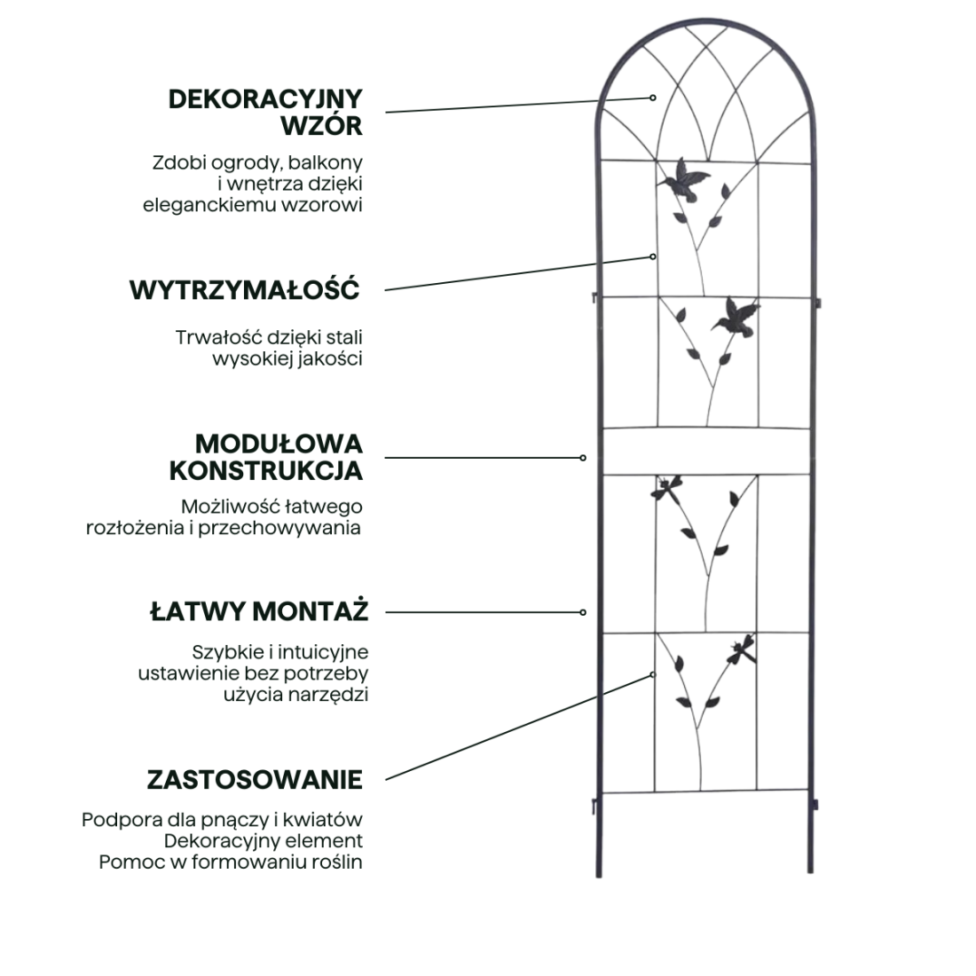 PODPÓRKA DO ROŚLIN 190x55CM WZÓR 5