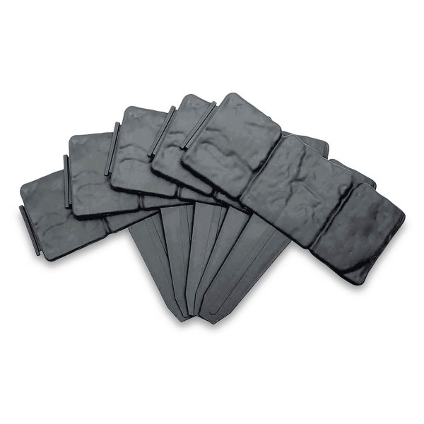 Plastikowe Obrzeże Trawnikowe 10 szt. imitujące kamień 25x23 cm - Cultivo