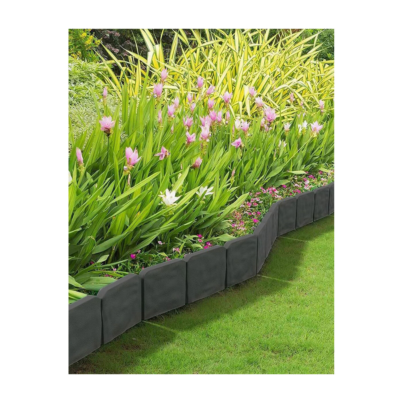 Obrzeże trawnikowe imitujące kamień