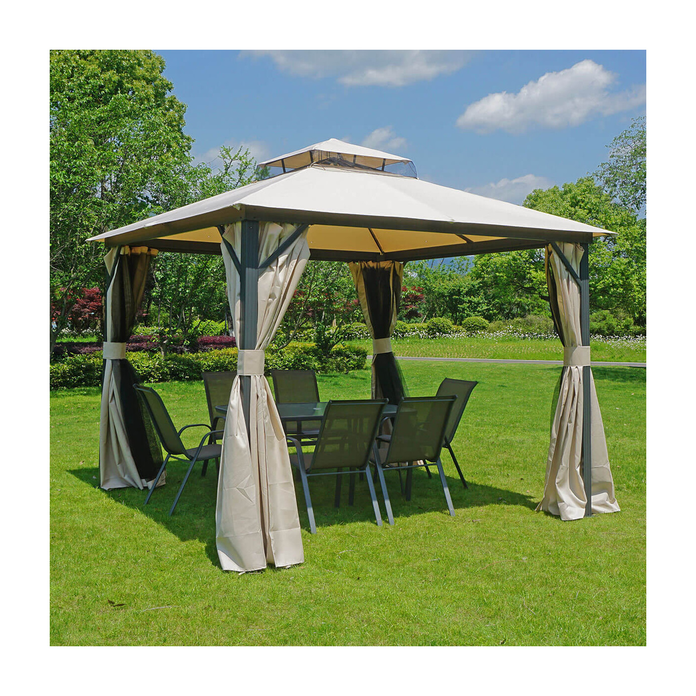 Namiot ogrodowy VANCOUVER 3x3 Beige - Hardmaister