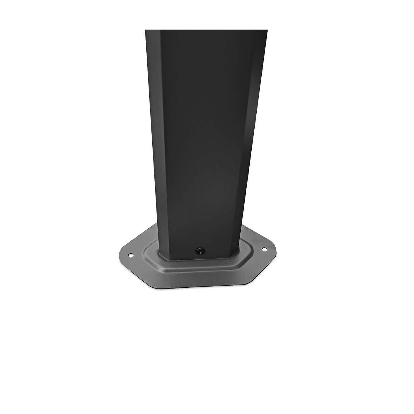 Zbliżenie na aluminiowy stelaż namiotu