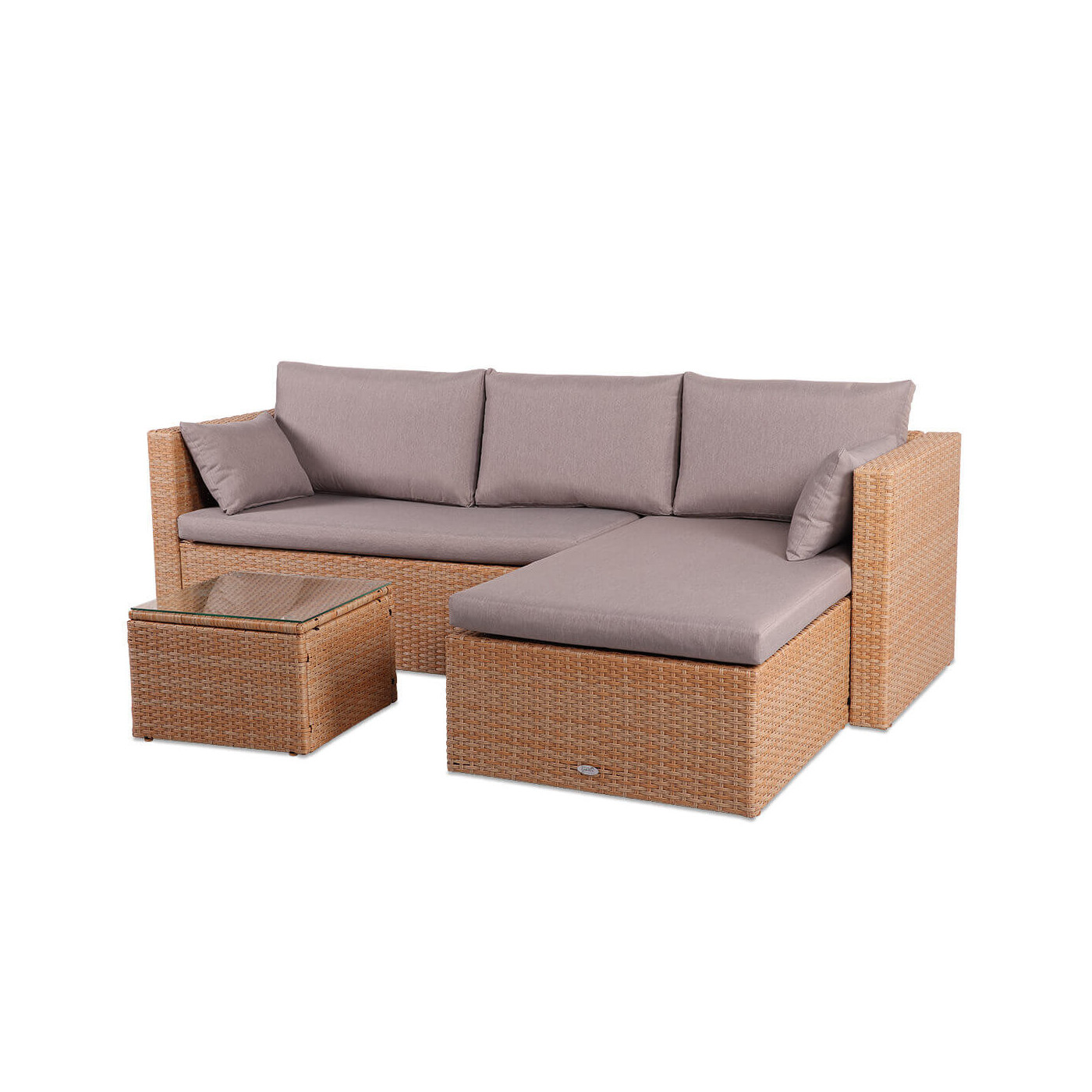 Komplet wypoczynkowy Lizbona Beige z technorattanu