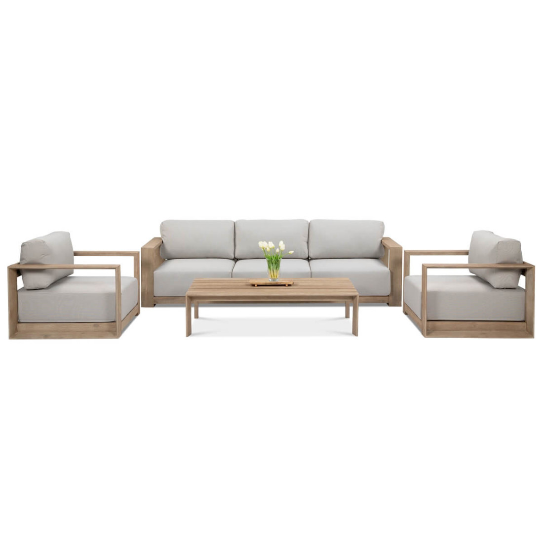 Przód pięcioosobowego zestawu na taras/ogród royal caffe