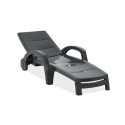 leżak ogrodowy ocean z oparciem w  pozycji pół-leżącej