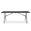 Stabilny stół w kolorze grafitowym do użytku prywatnego i komercyjnego