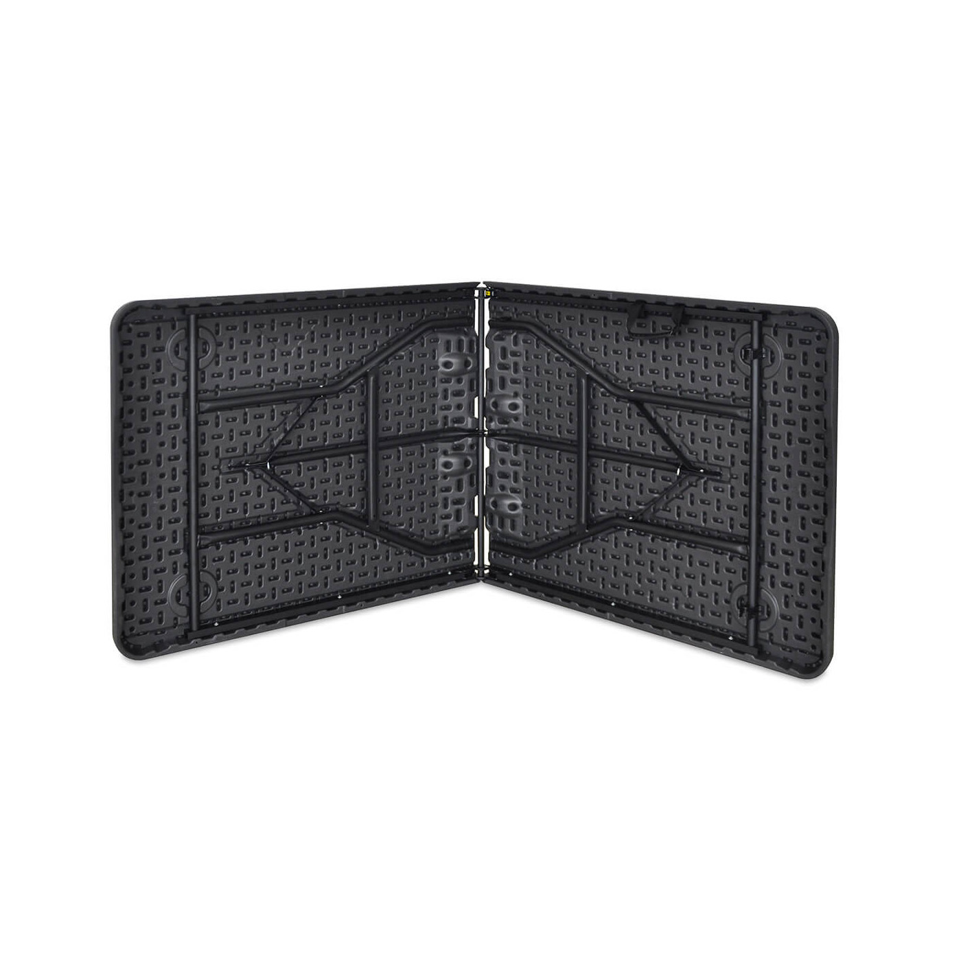 Widok na spód blatu i ukryte nogi