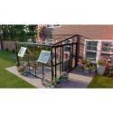 Oranżeria SOHO Black 364x290cm Solid PC + Glass - Gutroof,