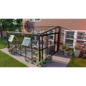 Przyścienny ogród zimowy SOHO Black 434x290cm Solid PC + Glass - Gutroof