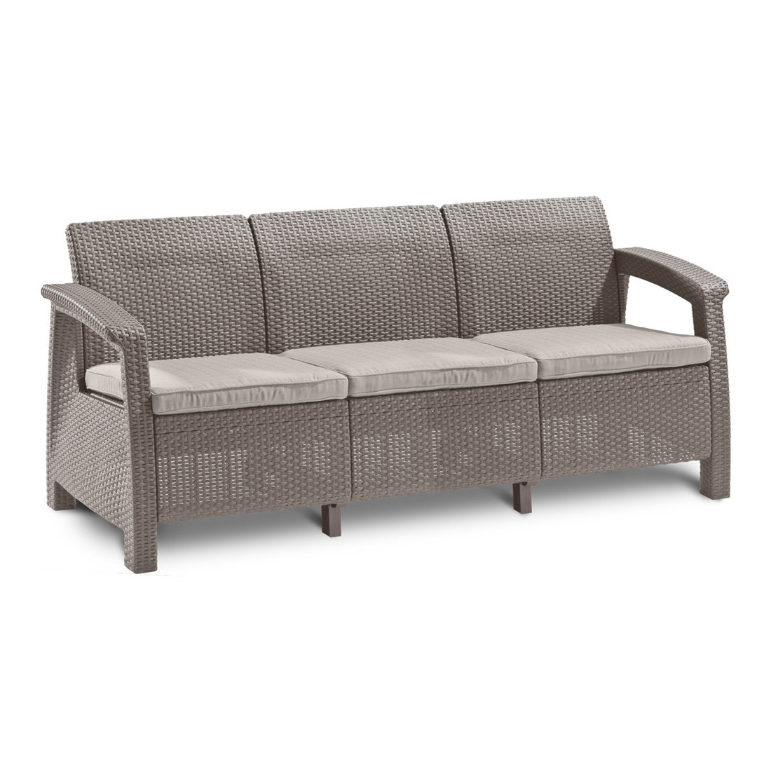 CORFU SOFA MAX/LYON ZESTAW CAPPUCCINO
