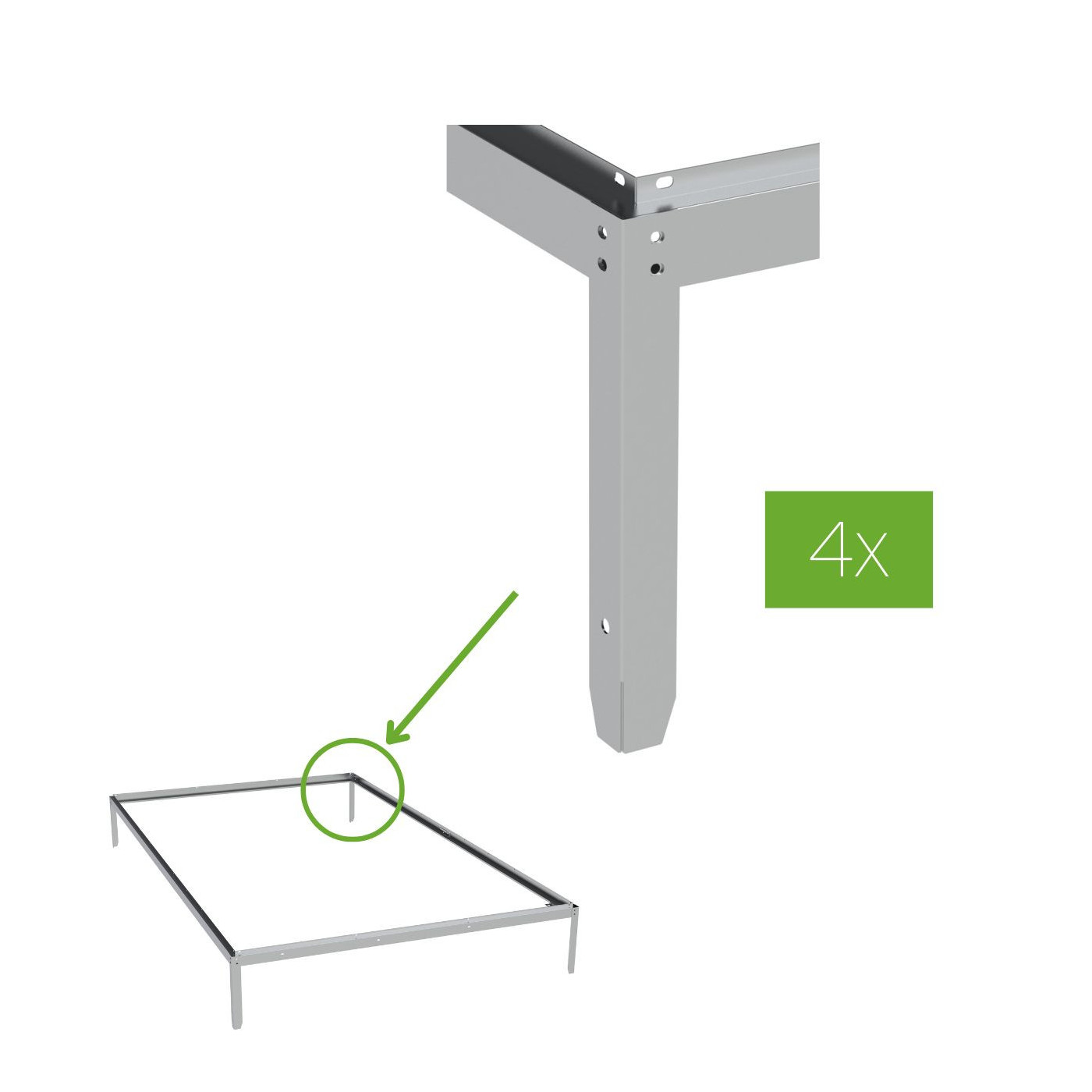 GREENHOUSE ANCHORS (4 PIECES IN THE SET)