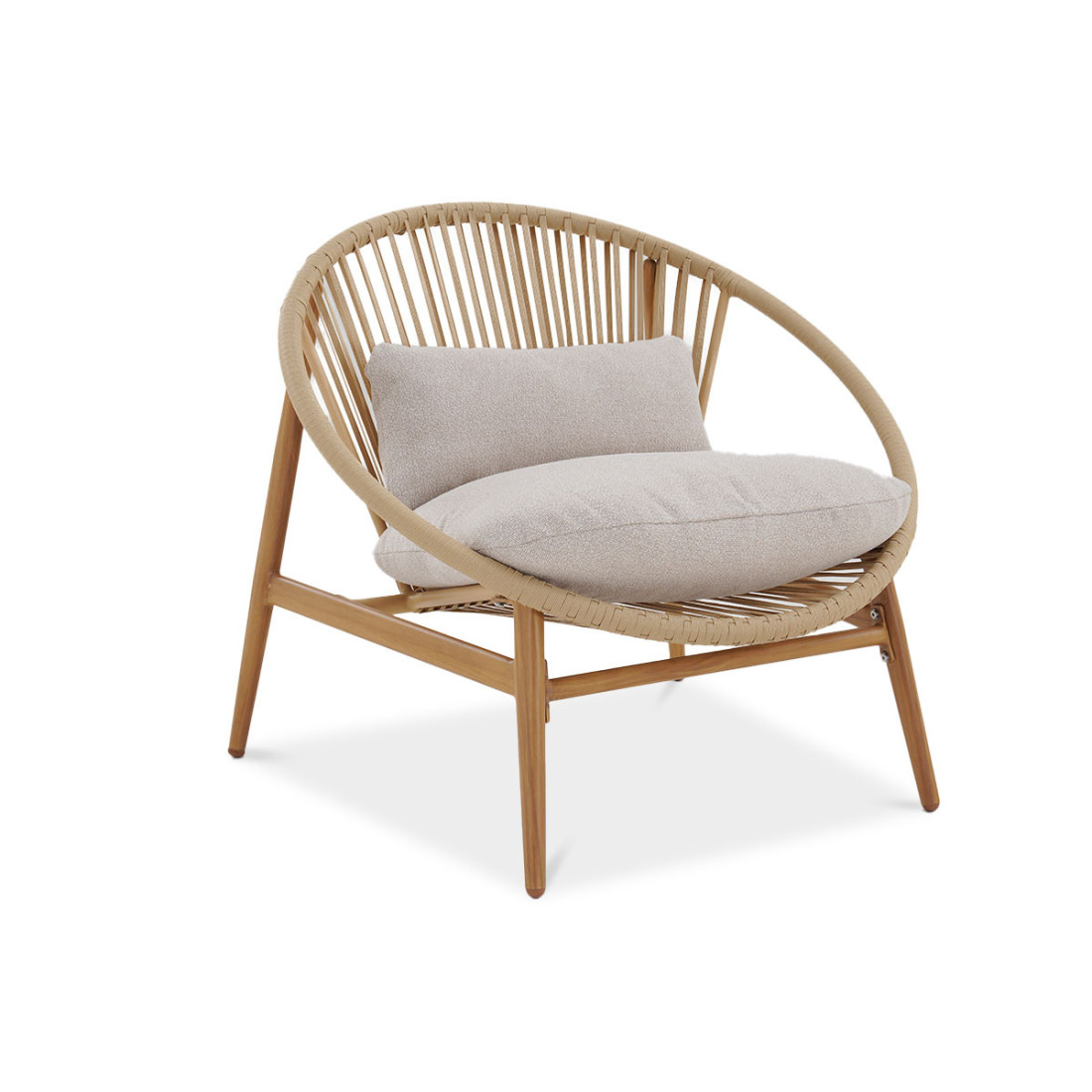 Zestaw mebli ogrodowych Galla 2+1 Wood Look