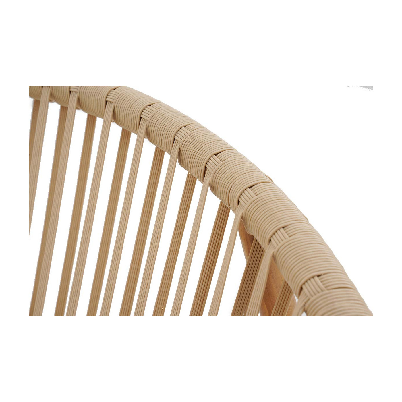 Fotel galla bez poduszek - widoczna plecionka technorattanowa odporna na rozciąganie 