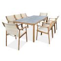 PATTAYA DINING 8+1 WOOD LOOK SET