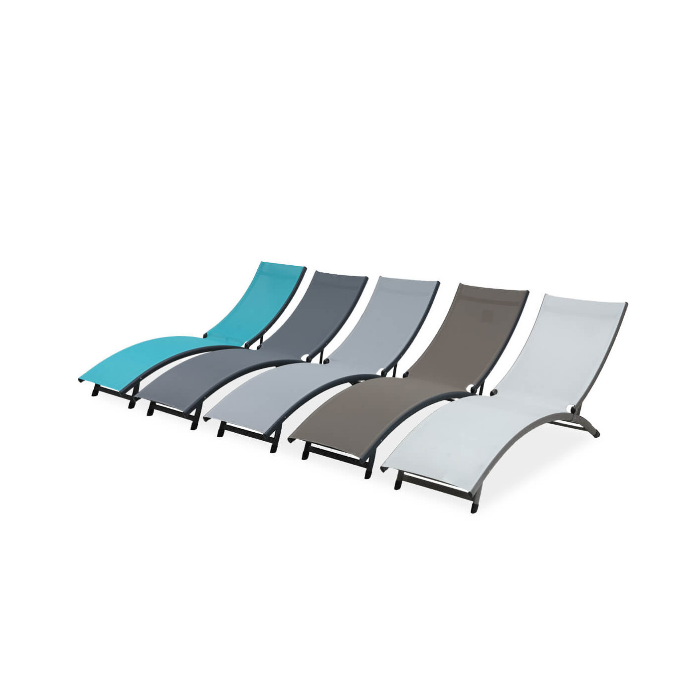 wszystkie dostępne warianty kolorystyczne leżaków star