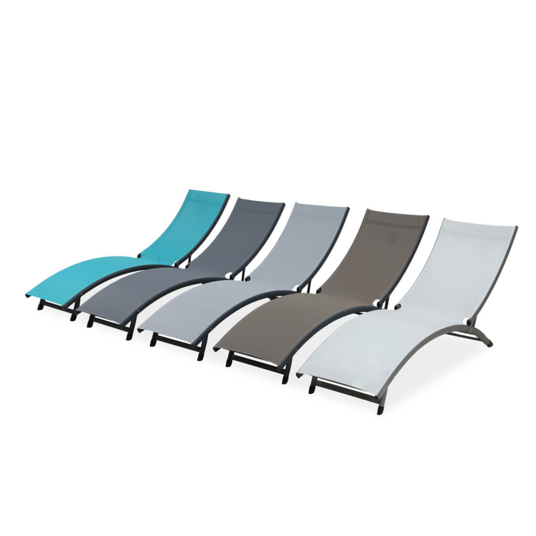 wszystkie dostępne warianty kolorystyczne leżaków star