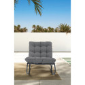 ciemno szary fotel bujany agava na tarasie 