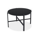 czarny stolik kawowy z zestawu mango 