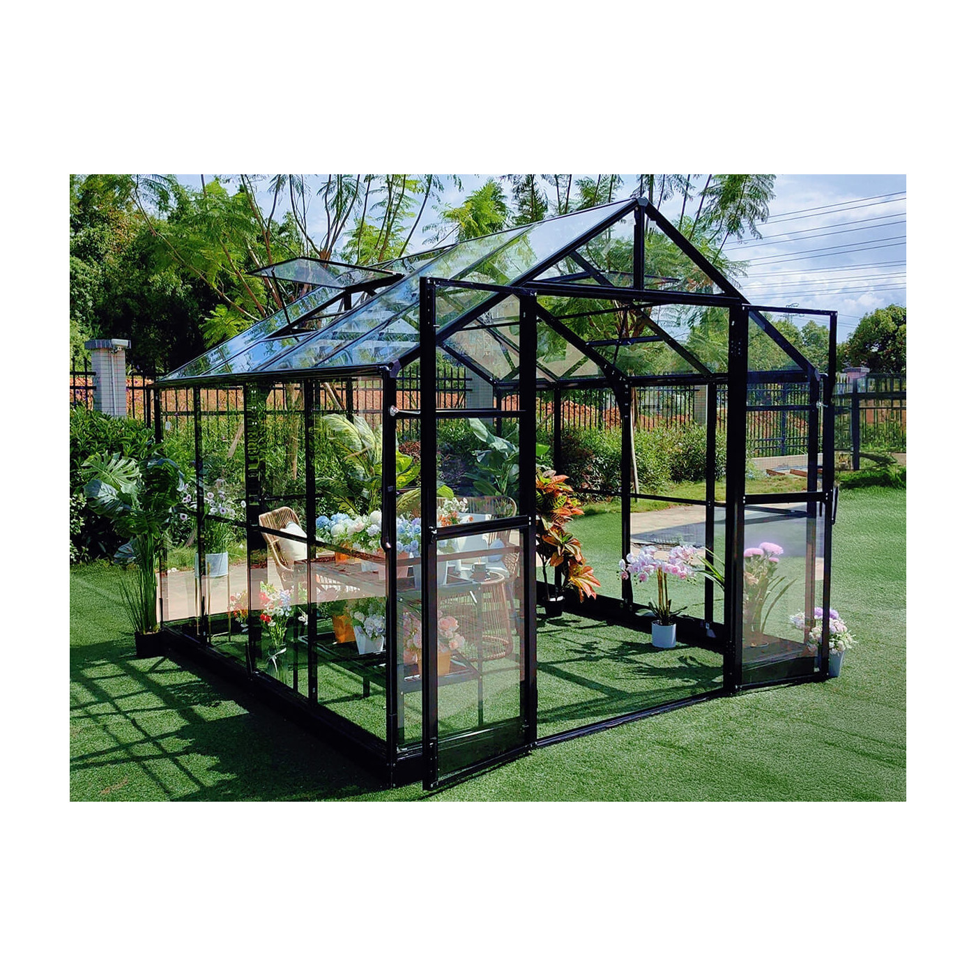 SOLID PC GREENHOUSE 278x278 BLACK
