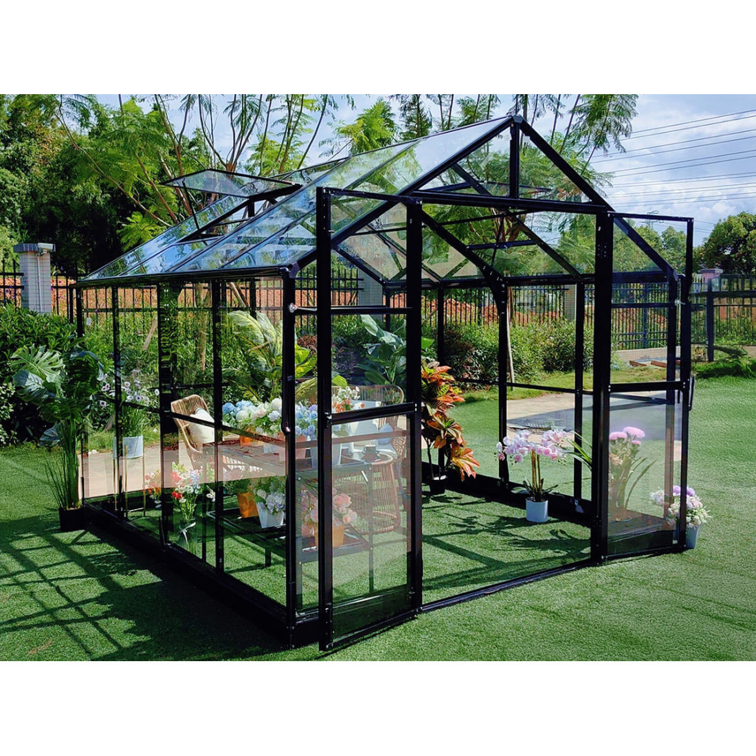 SOLID PC GREENHOUSE 278x278 BLACK