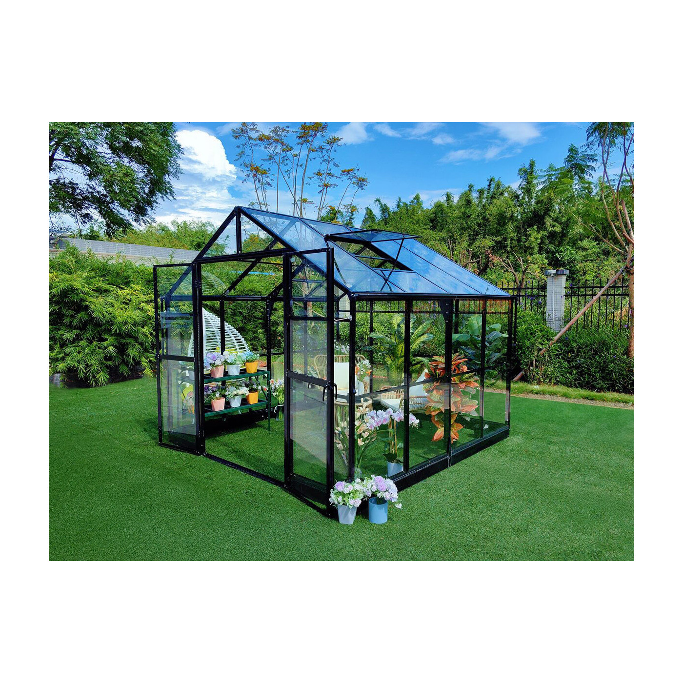SOLID PC GREENHOUSE 278x278 BLACK