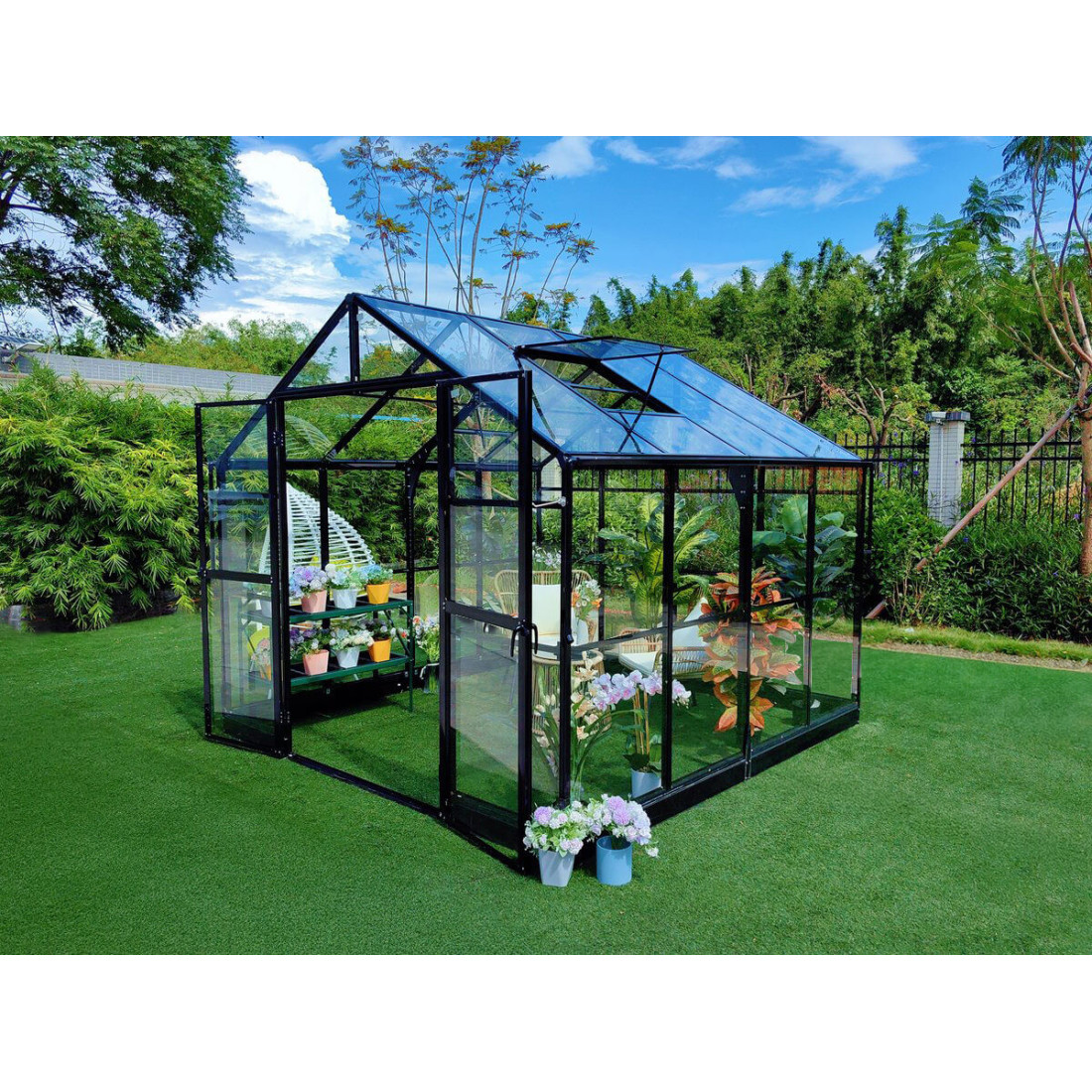 SOLID PC GREENHOUSE 278x278 BLACK