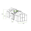 SOLID PC GREENHOUSE MODULE 137x278 BLACK