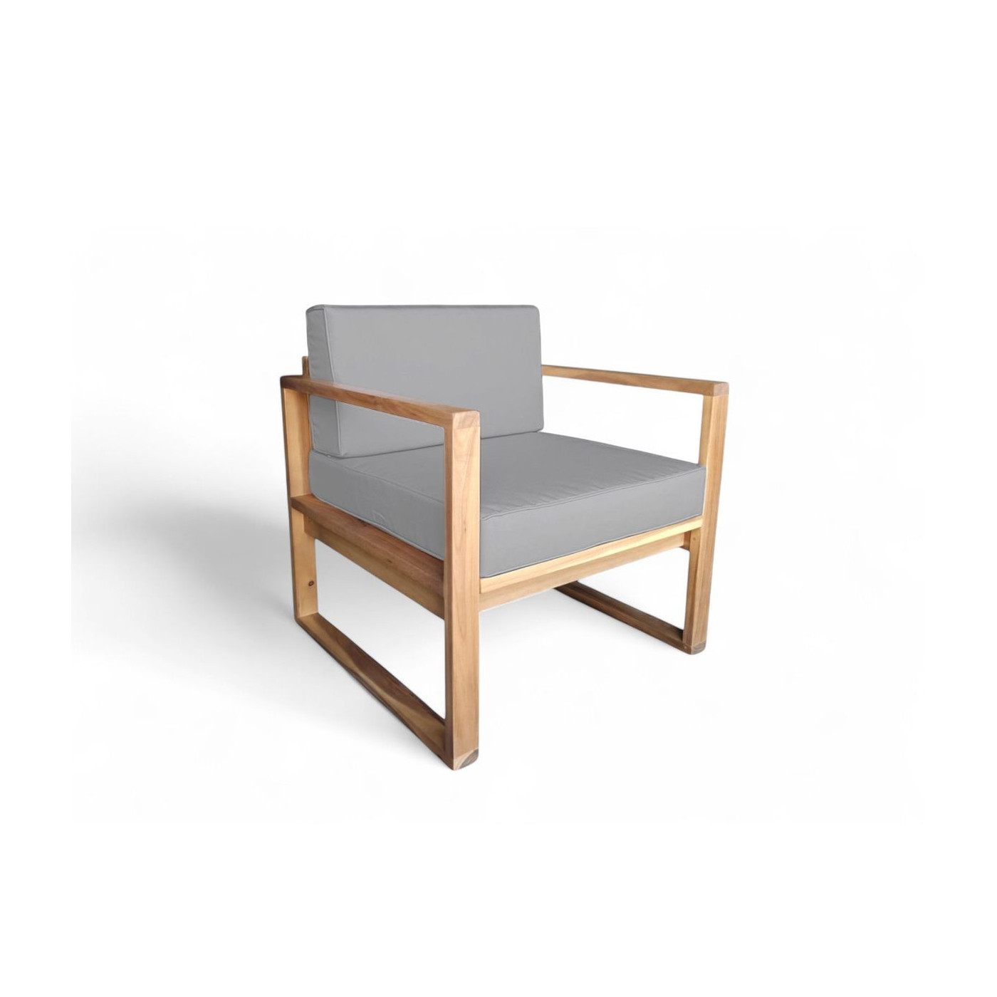 wygodny fotel z drewna akacjowego z zestawu na taras dali caffe