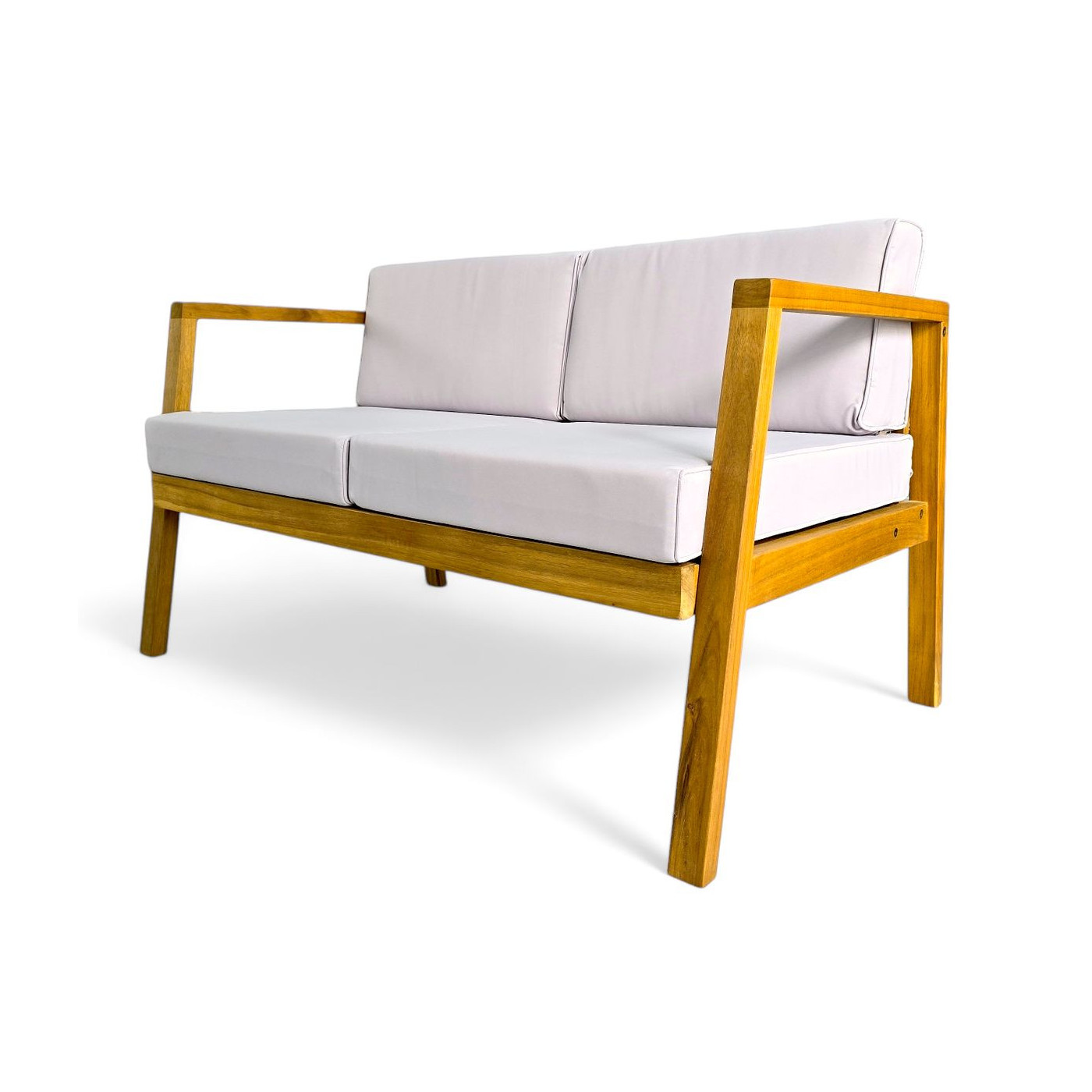 dwuosobowa drewniana sofa z zestawu malmo caffe