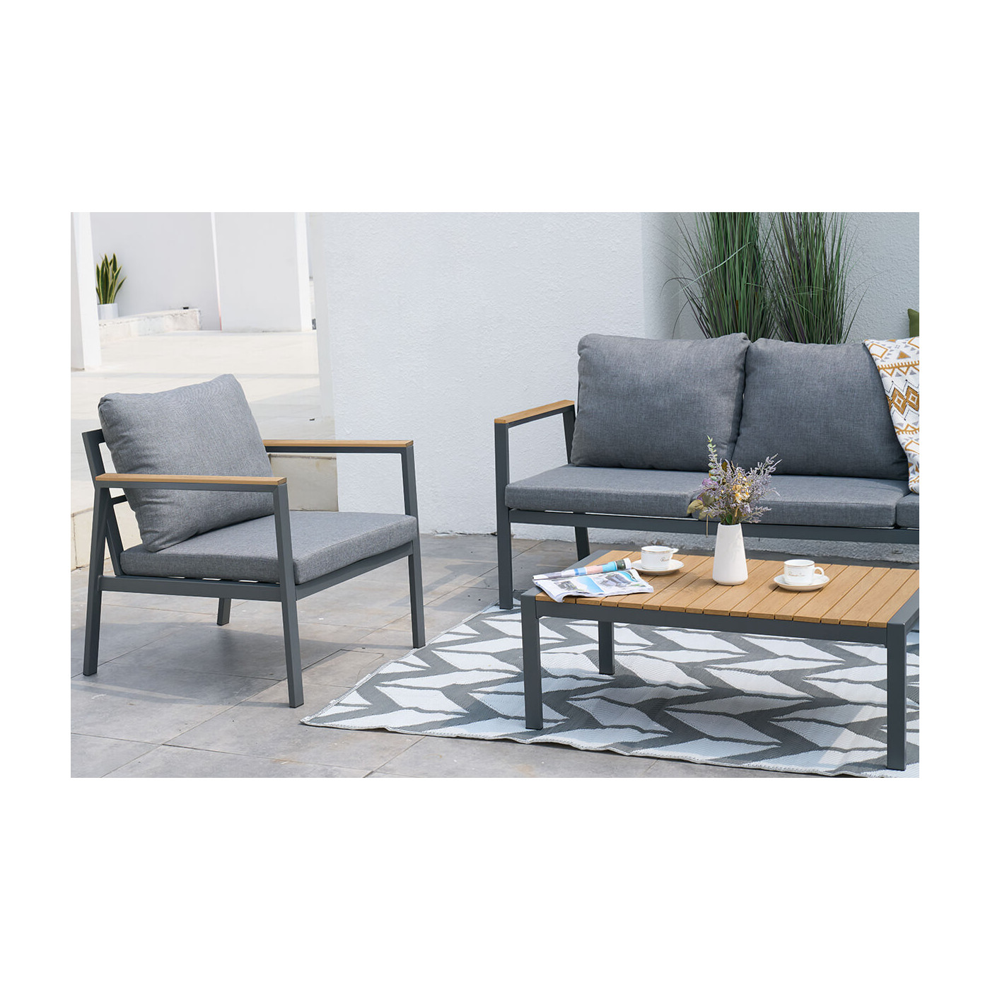 zbliżenie na funkcjonalny zestaw mebli edison caffe 