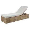 Beżowy leżak JAKARTA do ogrodu lub na balkon