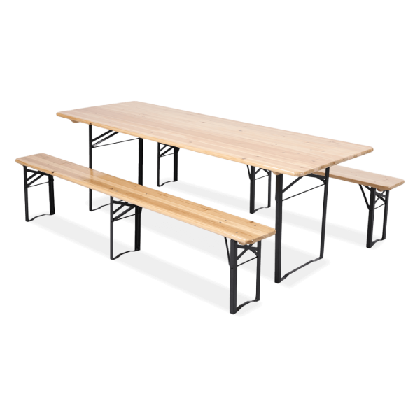 FOLDABLE DINING SET (TABLE + 2 BENCHES)