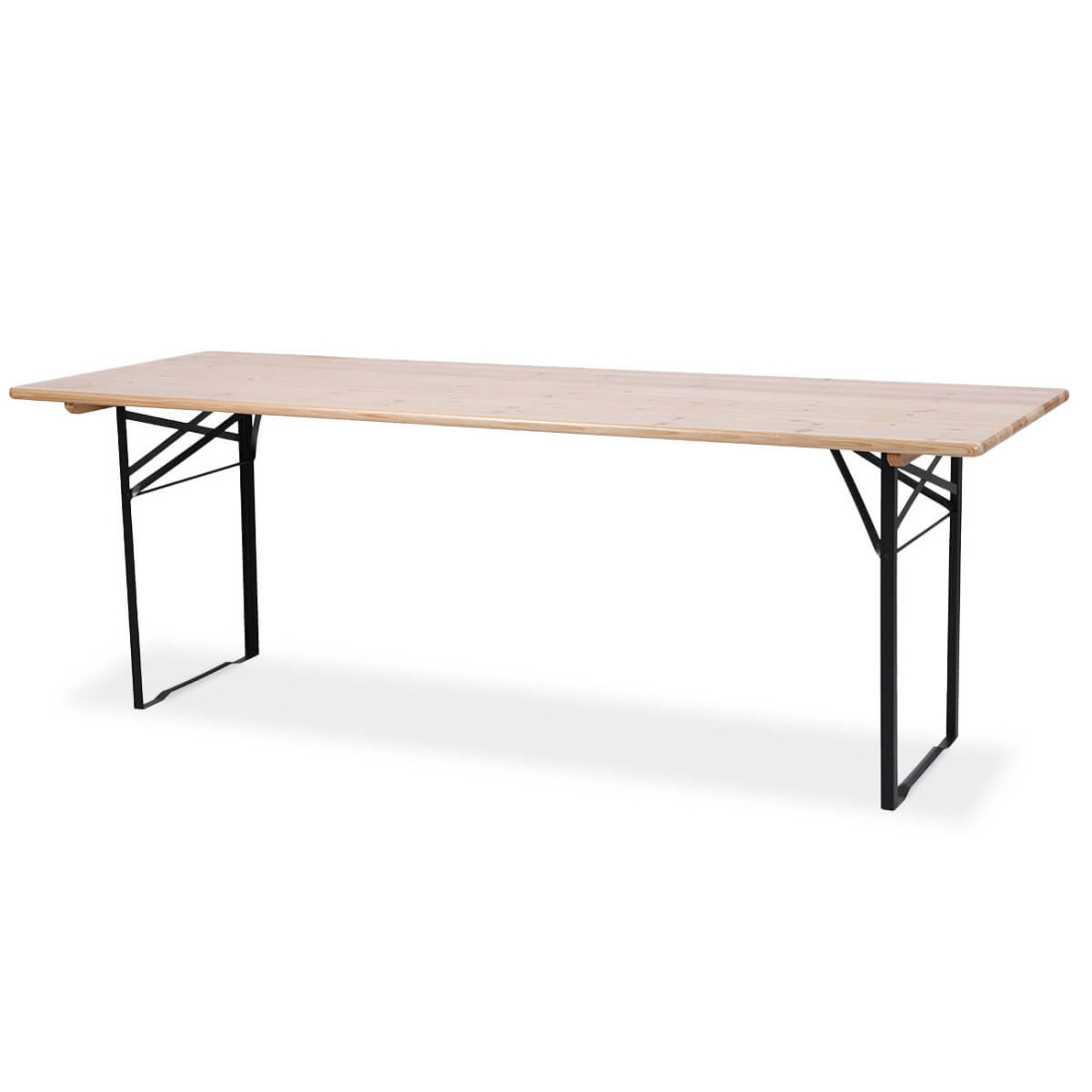 Zestaw skladany stol 177 cm z dwiema lawkami