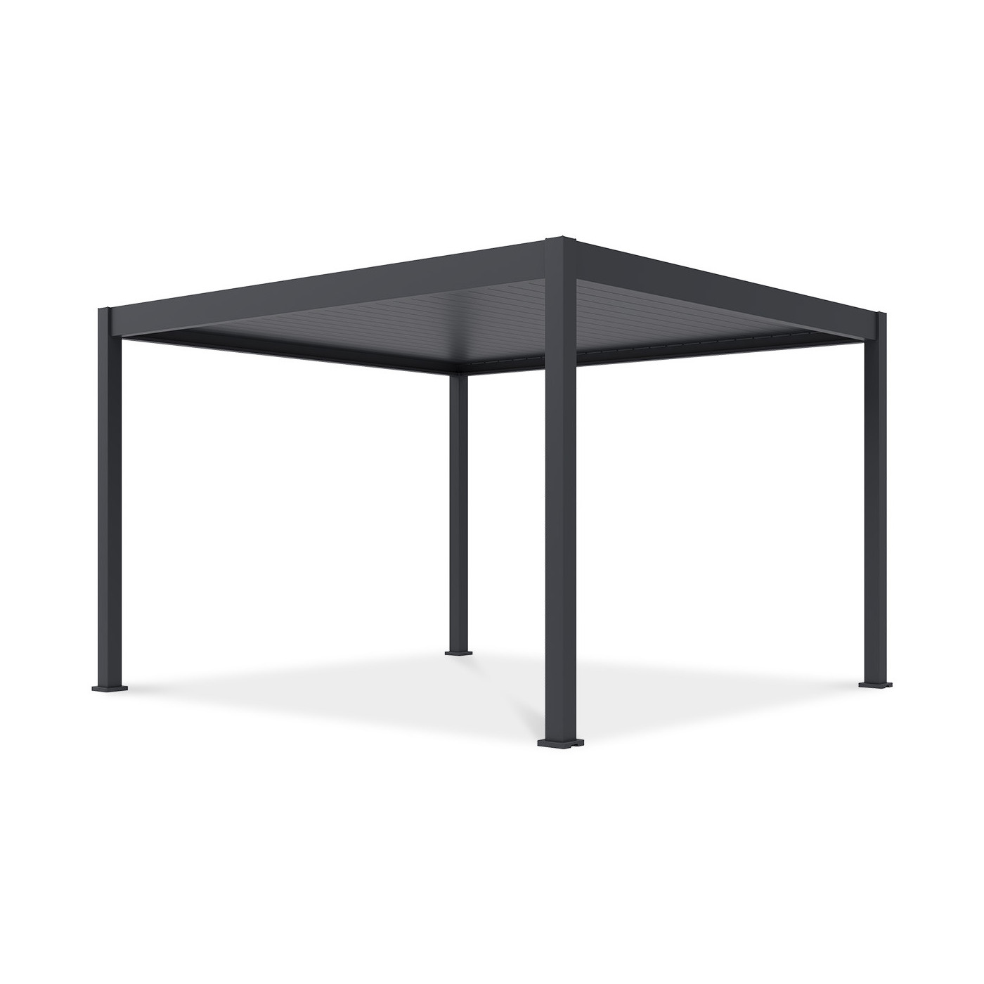 przód pergoli z automatycznym sterowaniem deluxe