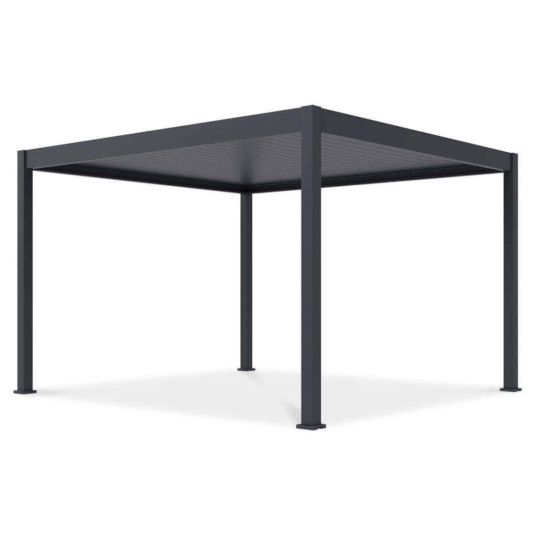 przód pergoli z automatycznym sterowaniem deluxe