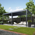 Pergola tarasowa DELUXE Automatic + LED 3,6x6 Anthracite - Gutroof