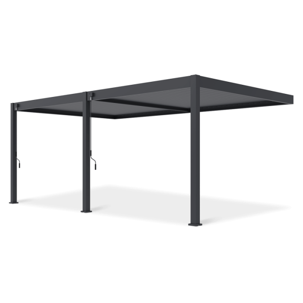 Pergola tarasowa DELUXE WALL 3,6x6 anthracite Gutroof