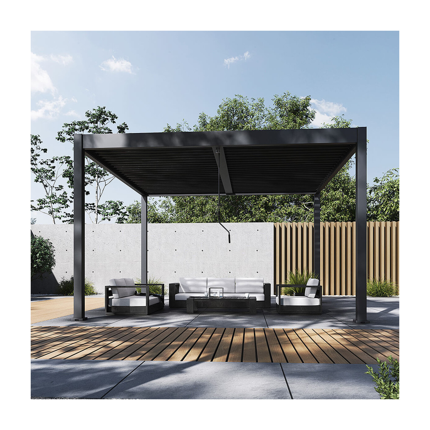 Pergola tarasowa 4x4 anthracite