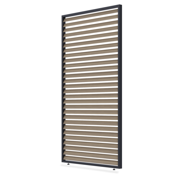Panel żaluzjowy poziomy do pergoli Elegance Deluxe Fusion 1.3 m (Woodgrain Gutroof)