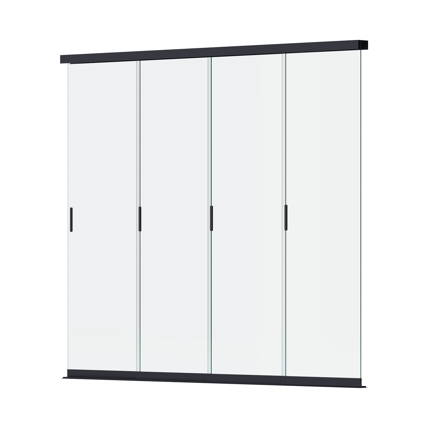 ELEGANCE/DELUXE/FUSION GLASS PANEL WALL 3.0M ANTHRACITE