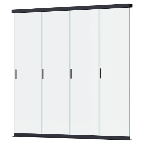 ELEGANCE/DELUXE/FUSION GLASS PANEL WALL 3.0M ANTHRACITE