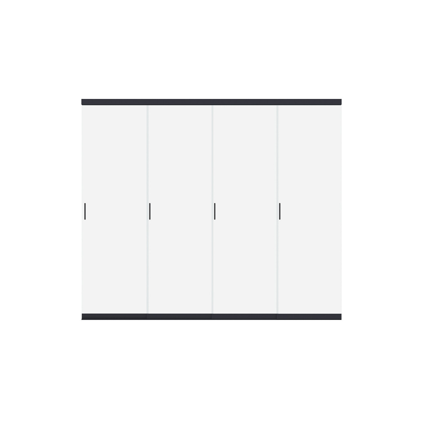 przód szklanego panelu przesuwnego do pergoli o szerokości 3m, panel ze szkła hartowanego 10mm